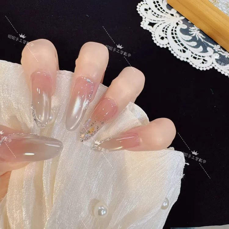 【银河梦境】纯手工穿戴甲猫眼美甲贴片可拆卸指甲贴片10片装