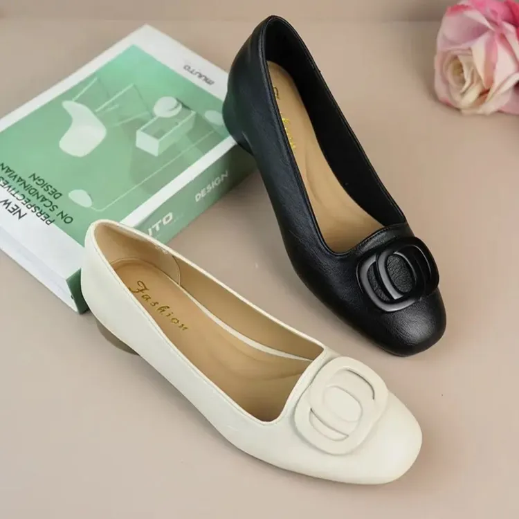 平底单鞋女夏2025春秋季新款春法式玛丽珍鞋软底鞋豆豆鞋妈妈单鞋