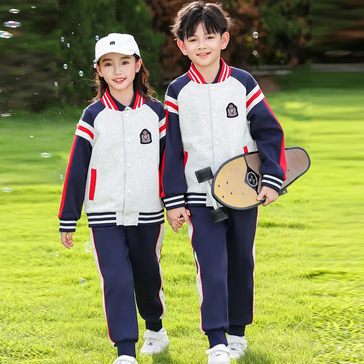 小学生校服春秋季三件套棒球服装两件套装幼儿园园服儿童运动班服
