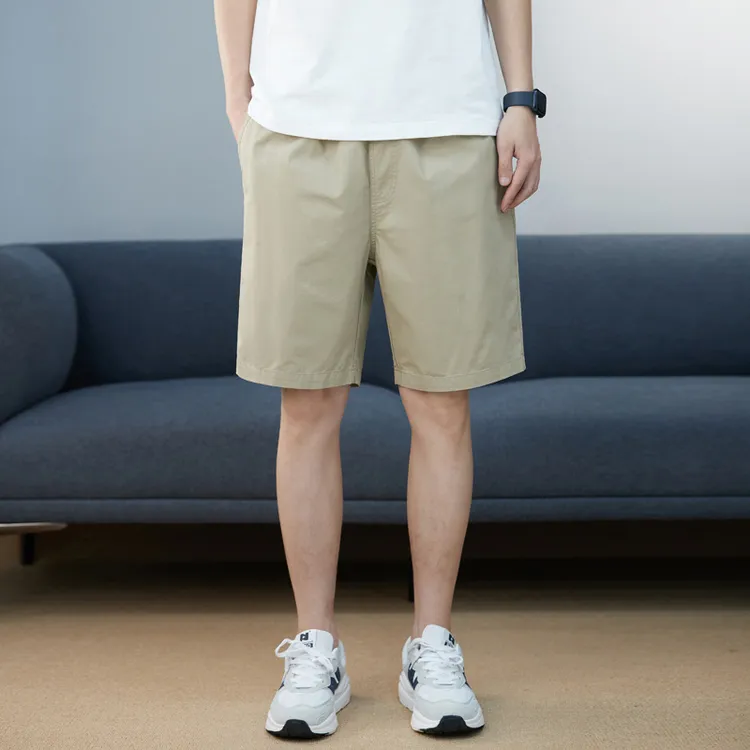纯棉男士短裤2025夏季新款宽松直筒五分裤百搭休闲薄款透气短裤男