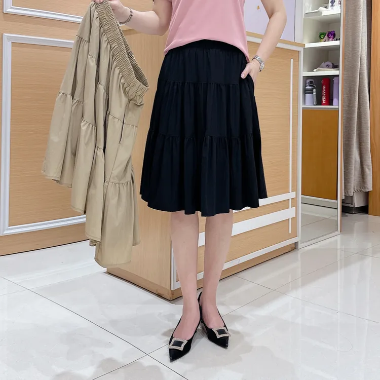 南韩高档单裙5-5169夏季淑女时尚气质高档百搭半身裙/长度56厘米