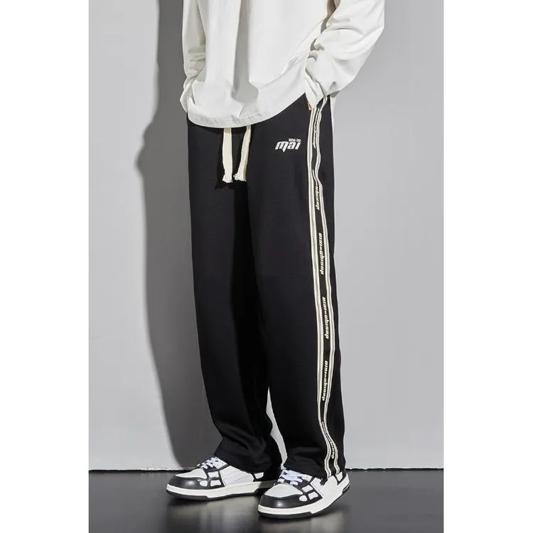 金狐狸高级感美式高档舒适裤子男款显瘦复古男士裤子帅气简约商