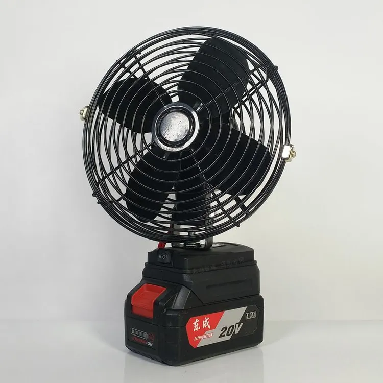 适用于东成款锂电池金属风扇电动扳手风扇户外便携两档风速带USB