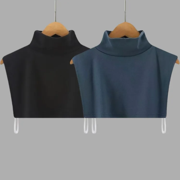 新款高领假领子女围脖护颈秋冬防寒保暖护多功能防风脖套加绒加厚