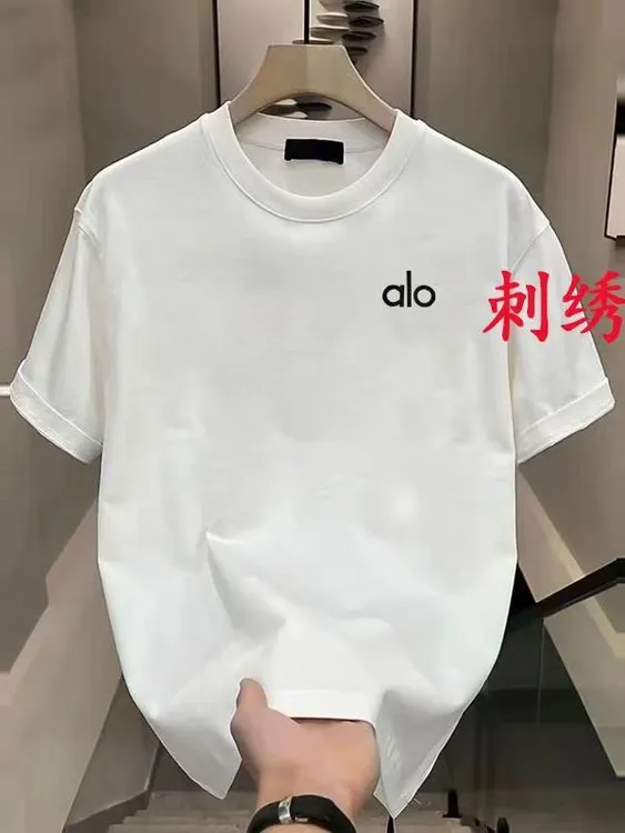 简约精梳棉圆领T恤短袖刺绣【aIo】