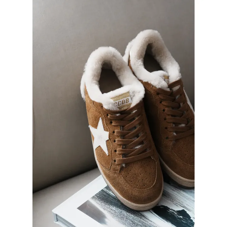 BAYBERYL老贝加绒星星*复古百搭冬版型时尚休闲鞋9DD5K0145-11/2