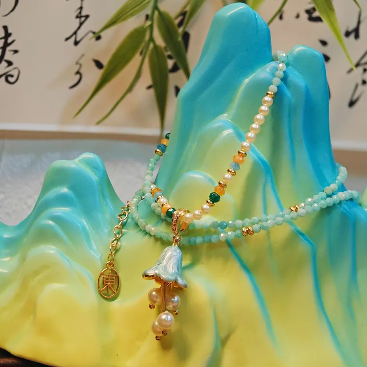 铃兰花珐琅工艺饰品