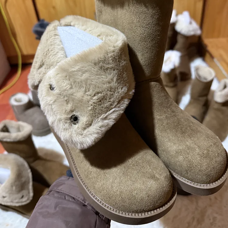 潮流纯色休闲韩版秋冬雪地靴