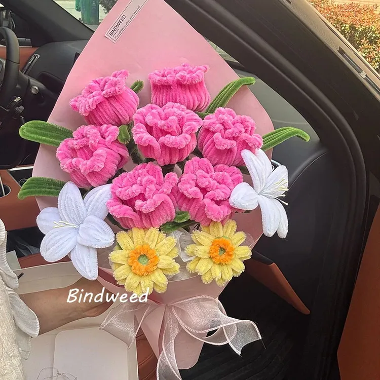 广志送给美伢的花束diy手工扭扭棒玫瑰花材料包教师节情节人礼物