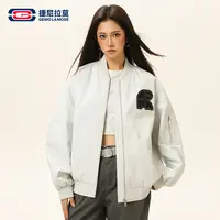 【敖瑞鹏代言】捷尼拉莫棒球领长袖秋季男收口袖夹克时尚上衣短外套