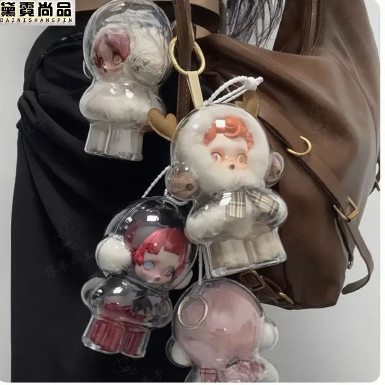 SP光织园保护壳冬日乐章二代SKULLPANDA搪胶适用于泡泡玛特保护罩