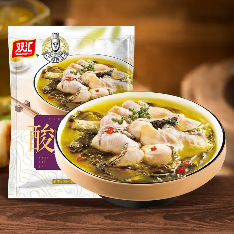 双汇酸菜鱼430g方便菜大师菜美食速食美味内含免洗黑鱼片