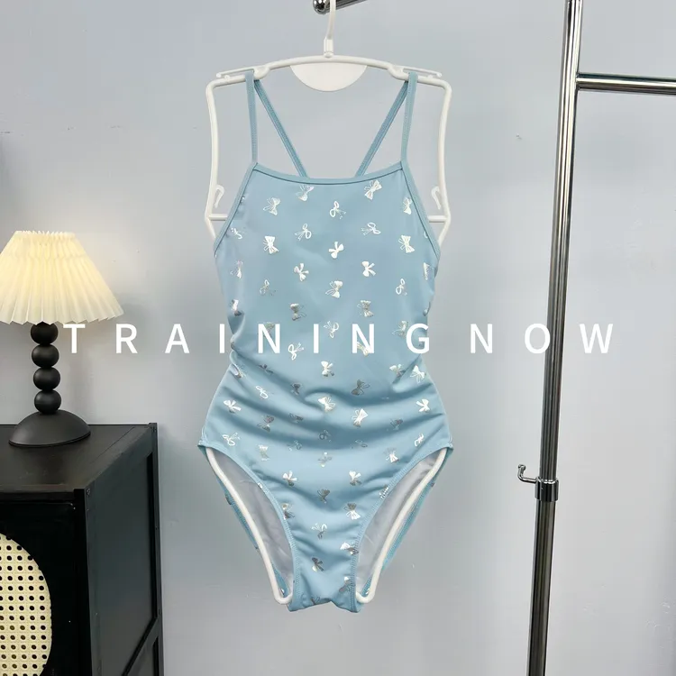 【银豆】2025年韩国新款专业竞速抗氯高端性感纯色运动训练竞速泳衣