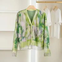 麦迪尚品 一路童行【诗M】30918225 印花针织外套春秋女商场同款