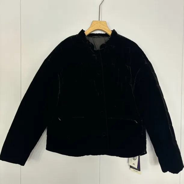 爱姐家/天花板新款真丝绒白鹅绒轻薄羽绒服小个子外套