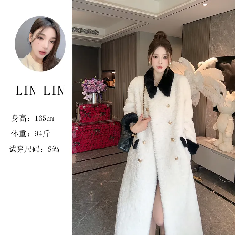 【琳琳】2025秋冬新款女士时尚百搭原创设计外套小香风大衣2856