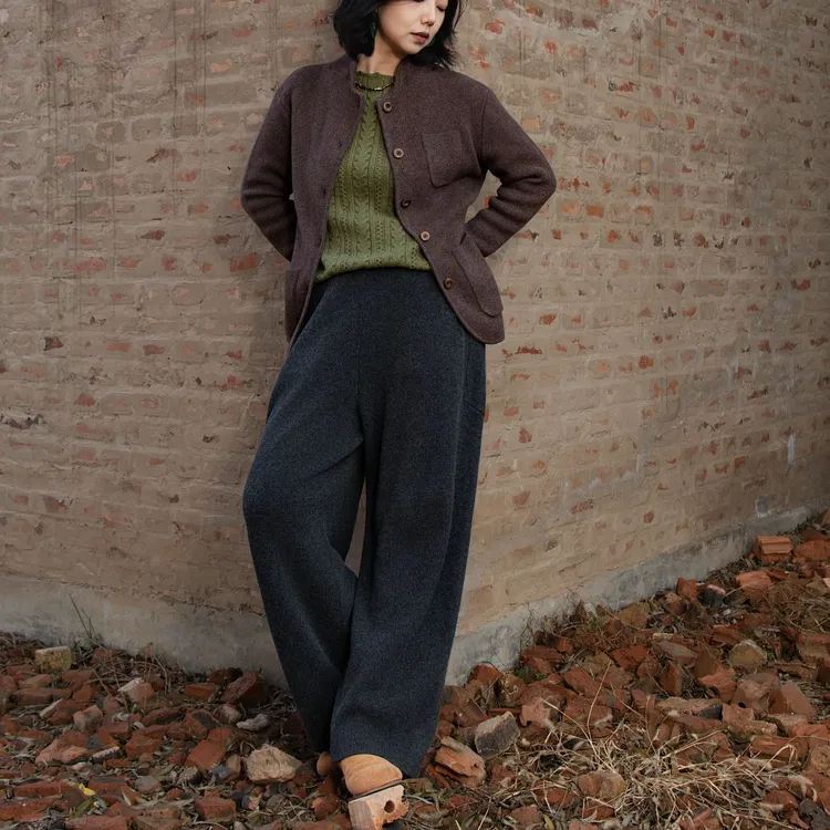 Mufeline【牧野】朔野远行羊绒灯笼裤 舒适休闲宽松加厚秋冬