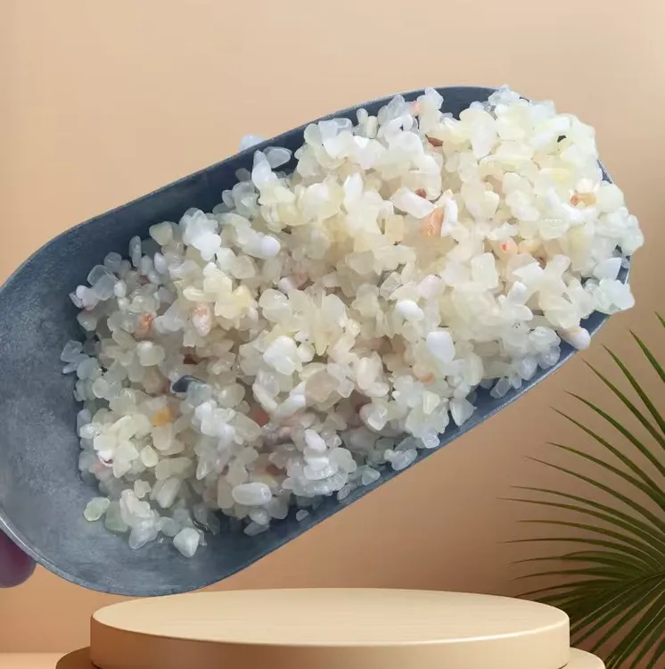 消磁石米黄水晶原石碎石净化净宅风水结婚新房乔迁用香薰石摆件