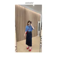 奈奈妮不褪色牛仔半身裙~2025秋季新款小个子女百搭6502