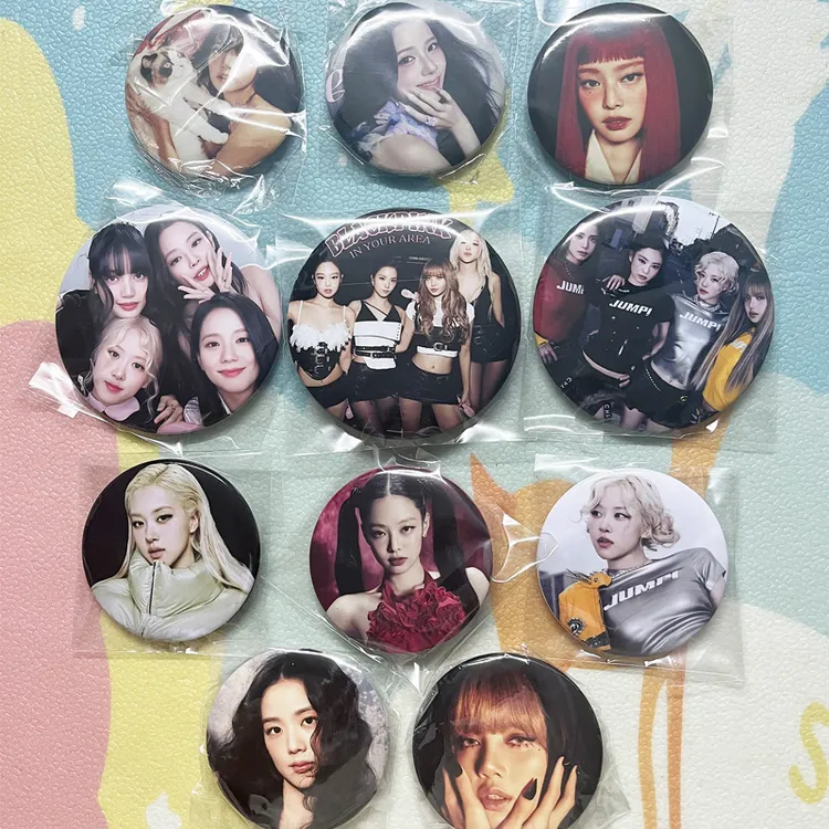blackpink周边吧唧徽章lisa朴彩英jennie金智秀同款装饰挂件礼物