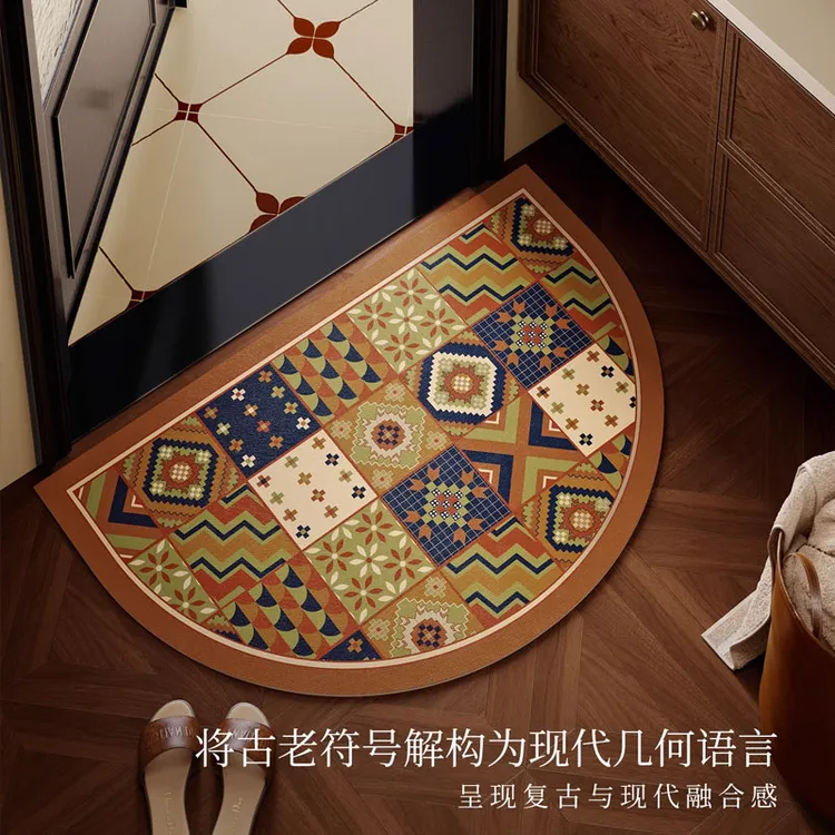 范居卡萨布兰卡卫生间脚垫吸水速干防滑耐脏浴室地垫可裁剪定制