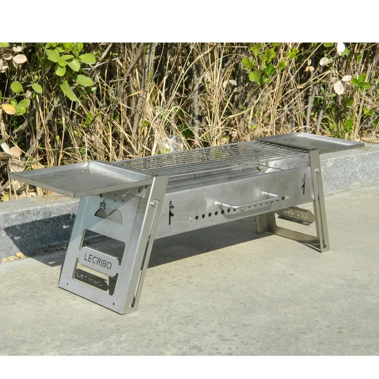 多功能烧烤架烤肉可折叠户外不锈钢烧烤炉201烧烤架家用艾窝窝