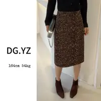 【樱子家】2962F新款百搭高腰显瘦百搭气质豹纹半裙