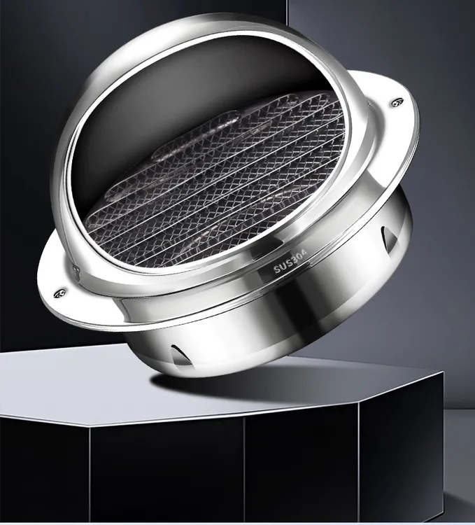 不锈钢防风帽别墅自建房烟道专用厨房卫生间通风口防雨防风罩配件