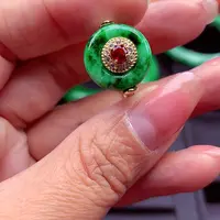 翡翠颈饰银S925镶嵌翡翠