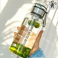 水杯玻璃杯简约大容量学生便携户外透明水杯玻璃杯简约大容量学生
