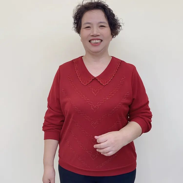 秋季中老年洋气妈妈装时尚高端纯色法式休闲夏季气质百搭上衣2797