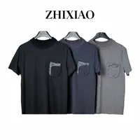 【ZHIXIAO】秋冬新款：针织领短袖上衣71076