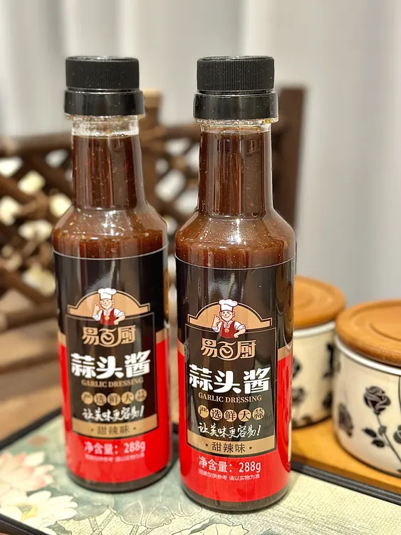 福建特色蒜头酱酸甜可口饺子海鲜蘸料凉拌好帮手甜辣味288G*1瓶