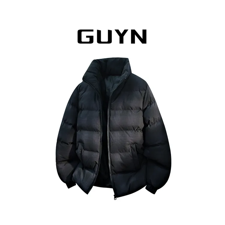 【品牌正品现货】GUYN棉衣秋冬季立领保暖防寒颗粒绒棉服男生冬装棉