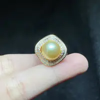 【小北好物】S925银海水珍珠戒指约10-11mm【多样性发一件】2QJ19X1