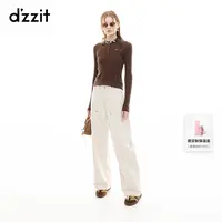 【刘浩存同款】dzzit地素长袖针织衫25秋修身打底衫上衣女3J3E4211W