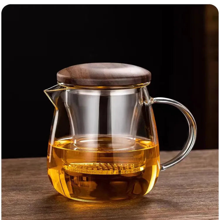 加厚泡茶壶高颜值喝茶透明带盖过滤茶水茶水分离专用茶具茶杯杯