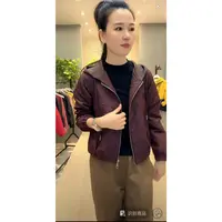 【七彩衣新品】8981秋季新款休闲连帽外套超软气质时尚上衣  衣长56
