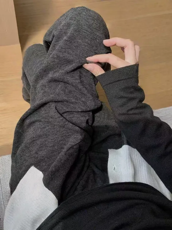七言家升级糯米裤！显瘦高腰抽绳直筒休闲裤@