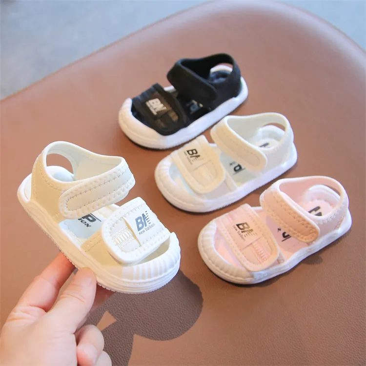 夏季宝宝凉鞋布鞋 小童凉鞋软底防滑婴儿学步鞋男女童鞋子0-3岁