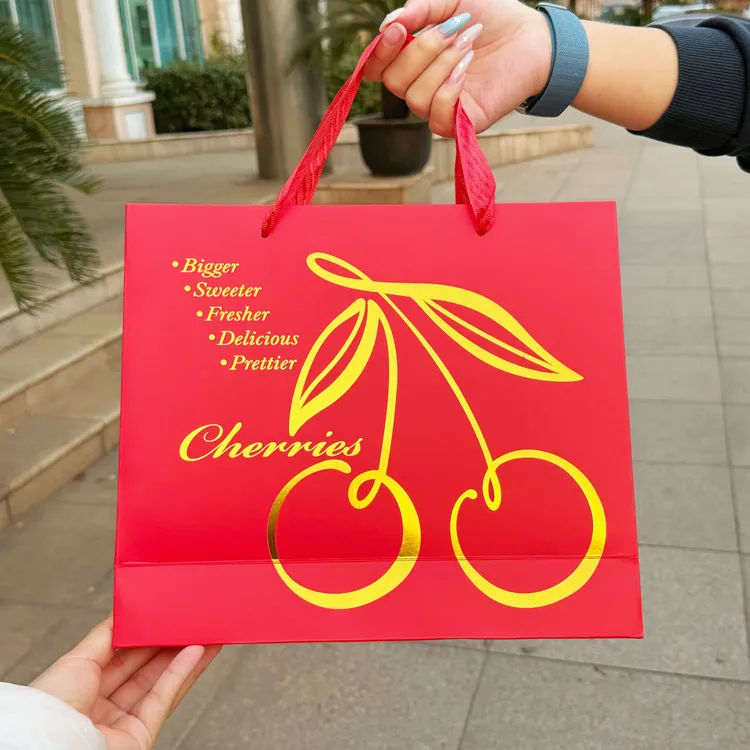 【好甜专属】爱美艺·车厘子5斤装原箱手提袋高档送礼专用空礼袋