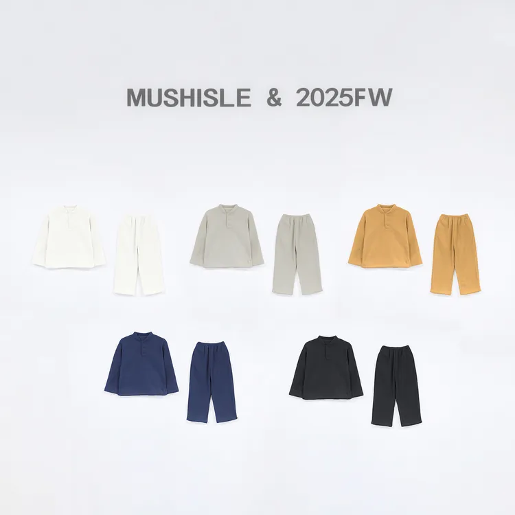 【MUSHISLE】阿又冬季童装儿童男童中大童亲肤软糯家居服套装85023D