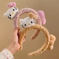 超萌kt毛绒发箍可爱卡通洗脸头箍少女心甜美发饰