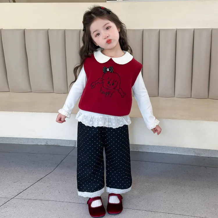 女童秋装套装2025新款洋气时髦韩版巨好看儿童小女孩春秋款童装