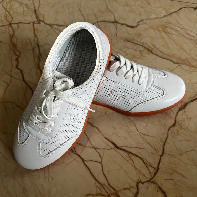 透气牛筋底太极鞋男女真皮武术运动鞋练功鞋