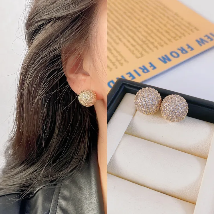 铜合金耳饰 日韩女金色欧美风几何图案耳环饰品个性素款小香风537