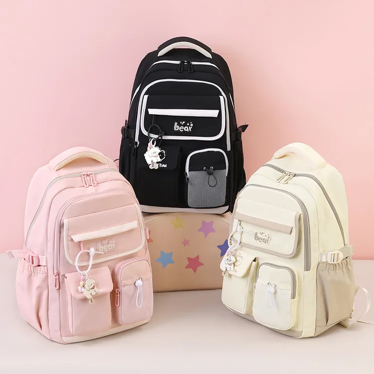 2025新款减负休闲包初高中生书包超轻便透气背包时尚小学生双肩包