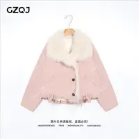老琴私服【小富婆】琥珀流光风克鲁达白鹅绒狐狸毛羽绒服外套35112