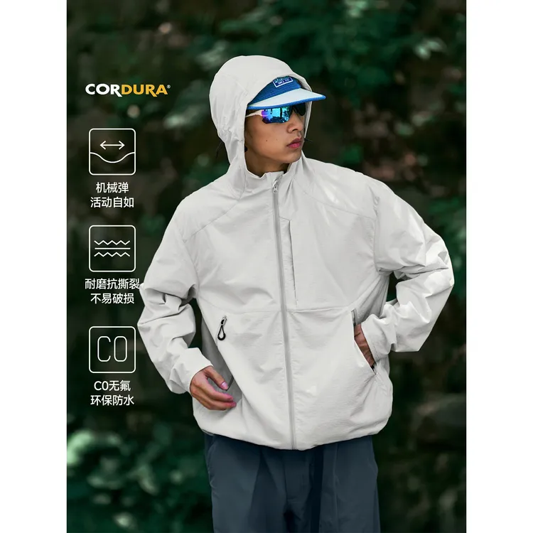 Restick「栖野」CORDURA连帽软壳外套防风防泼水冲锋衣夹克男