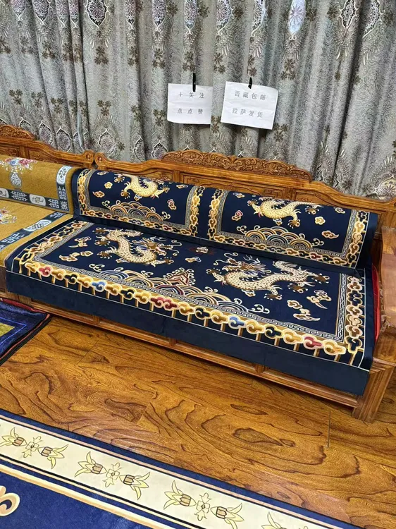 西藏包邮拉萨发货藏式沙发卡垫  大龙